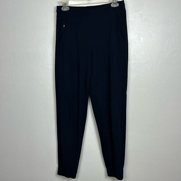 Athleta Brooklyn Mid Rise Elastic Waistband Jogger In Navy Blue Size 6 - Picture 2 of 11